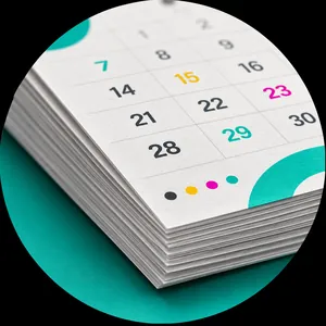 Офсет 80 или 130 г/м² — численники, по которым удобно писать